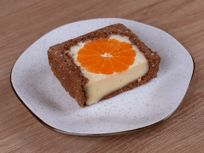 Sobremesa de Tangerina com Biscoito