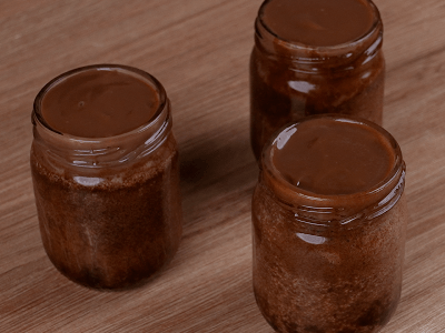 Pastel de Chocolate en Frasco