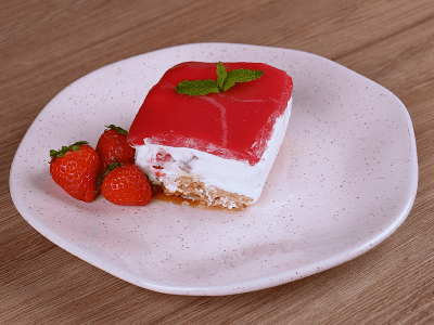 Sobremesa de Galletas con Fresa