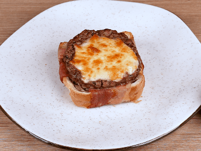 Lanche de Hambúrguer com Bacon