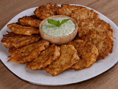 Cabbage and Ground Beef Fritters