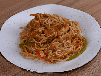 Pasta de Microondas con Pollo