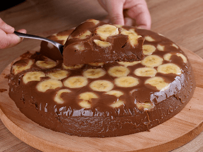 Banana Dessert with Chocolate Cream