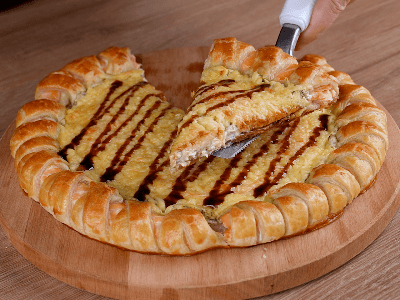 Pizza de Salmón con Queso