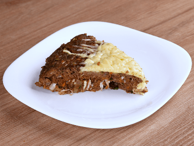 Omelet de Hígado con Salteado de Verduras