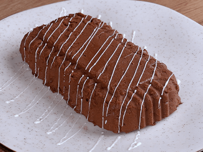 Postre de banana con chocolate