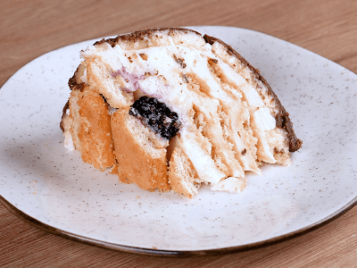 Postre de Banana con Crema y Galletas