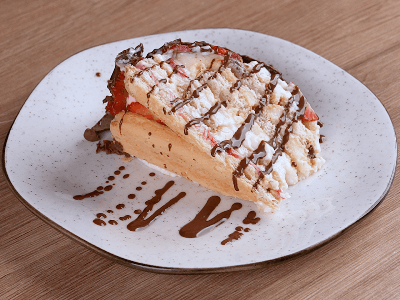 Sobremesa de Morango e Chocolate