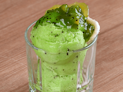 Sorvete de Kiwi com Banana