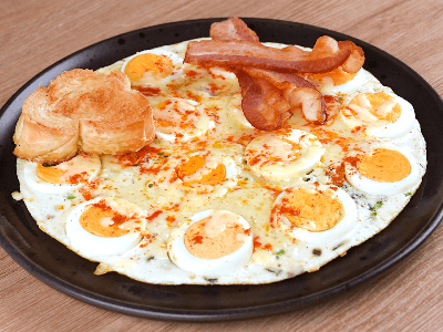 Omelete de Ovos com Bacon