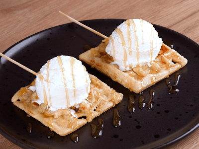 Waffle de Banana