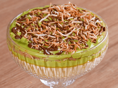 Coconut and Pistachio Dessert