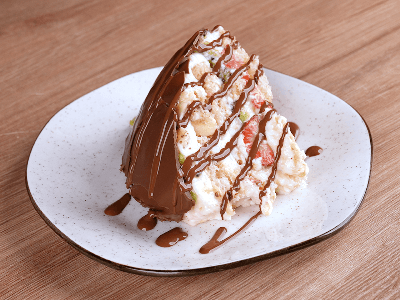 Sobremesa de Frutas com Chocolate