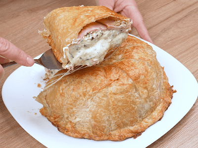 Tarta de Hojaldre con Pechuga de Pavo