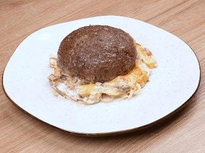 Hamburguesa al horno con queso