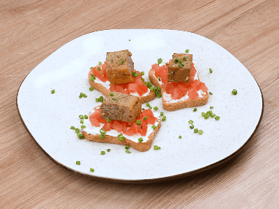 Tostadas con Huevo y Tomate