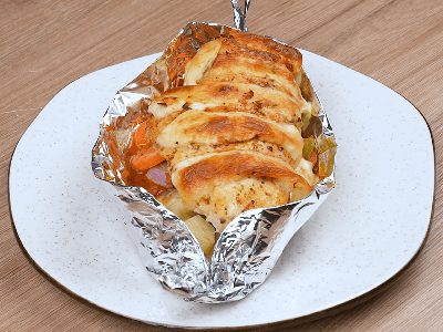 Chicken with Cheese and Vegetables