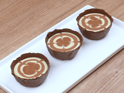 Mini Chocolate Shells with 2 Creams