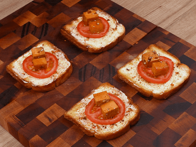 Bread Slices with Eggs