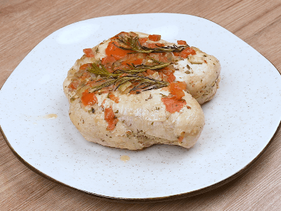Peito Frango com Vinagrete