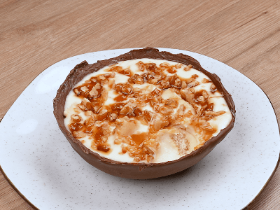 Casquinha de Chocolate com Nozes Caramelizadas