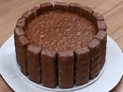 Sobremesa de Snickers com Creme