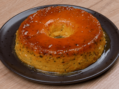 Bread and Passion Fruit Flan