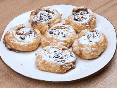 Sobremesa de Caramelo com Mirtilos