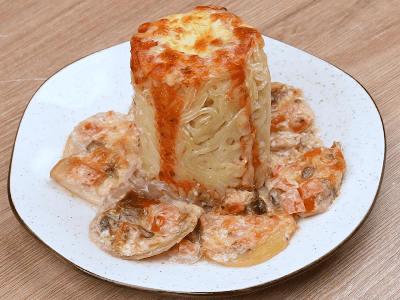 Pasta with Cheese and Vegetables