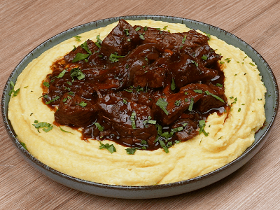 Beef Stew with Cornmeal
