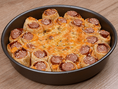 Tarta de Salchicha con Queso