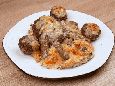 Carne Moída Assada com Queijo