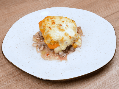 Carne Moída no Forno com Alho e Queijo