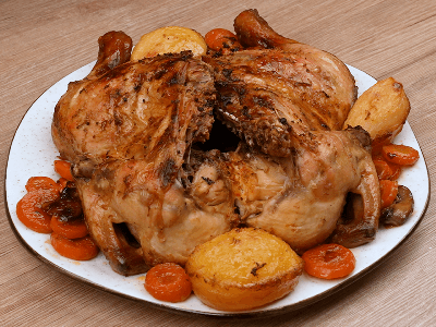 Frango Assado com Manteiga