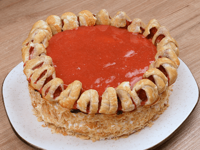 Tarta de Fresas con Mermelada